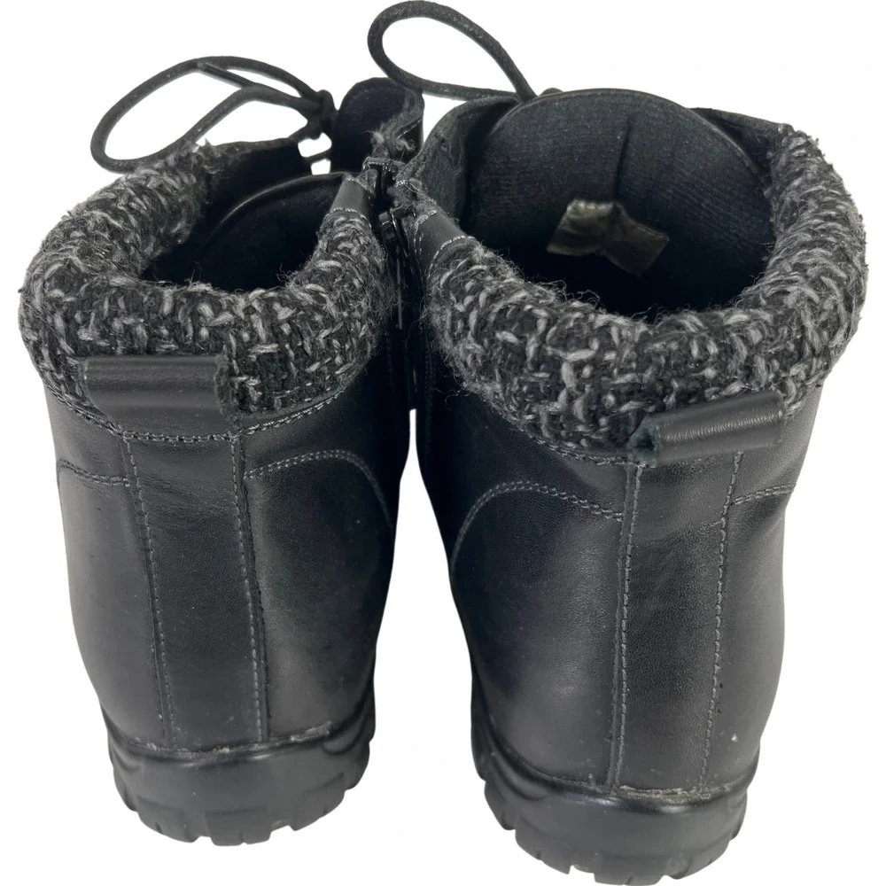 Propet Women’s Black Leather Delaney Ankle Boots - 9.5 W(D) - Picture 4 of 8